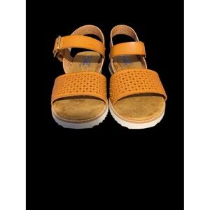 Skechers BOBS Desert Kiss -New Sunny Flair Sandals, Luggage Tan Size 8